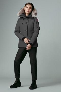 Chamarras Canada Goose Mujer Mexico - Montebello Abrigos Grises BG2576094